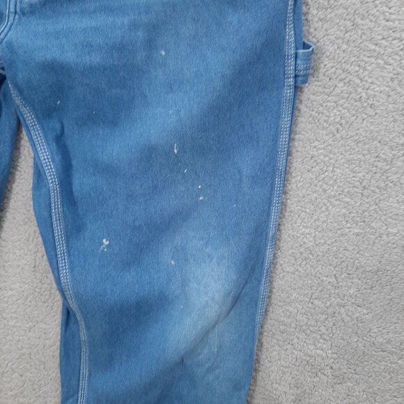 Liberty Blue Denim bibbed Overalls Med wash 40x30 fit 40x28 SizeXL 100% Cotton - Picture 7 of 13